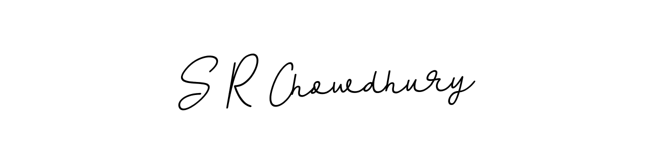 The best way (BallpointsItalic-DORy9) to make a short signature is to pick only two or three words in your name. The name S R Chowdhury include a total of six letters. For converting this name. S R Chowdhury signature style 11 images and pictures png