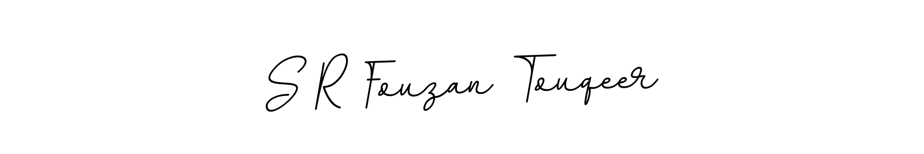 if you are searching for the best signature style for your name S R Fouzan Touqeer. so please give up your signature search. here we have designed multiple signature styles  using BallpointsItalic-DORy9. S R Fouzan Touqeer signature style 11 images and pictures png