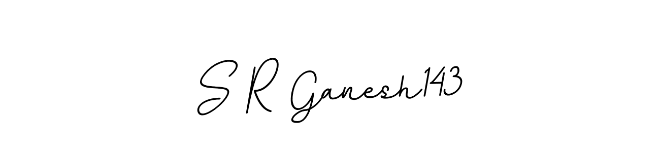 if you are searching for the best signature style for your name S R Ganesh143. so please give up your signature search. here we have designed multiple signature styles  using BallpointsItalic-DORy9. S R Ganesh143 signature style 11 images and pictures png