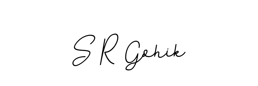 BallpointsItalic-DORy9 is a professional signature style that is perfect for those who want to add a touch of class to their signature. It is also a great choice for those who want to make their signature more unique. Get S R Gohik name to fancy signature for free. S R Gohik signature style 11 images and pictures png