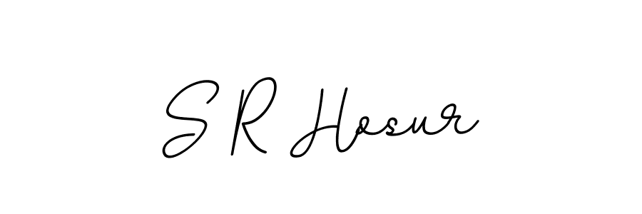 Make a beautiful signature design for name S R Hosur. With this signature (BallpointsItalic-DORy9) style, you can create a handwritten signature for free. S R Hosur signature style 11 images and pictures png