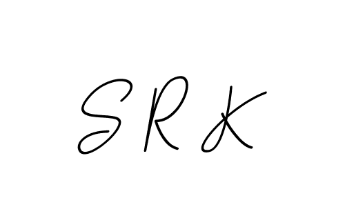 Use a signature maker to create a handwritten signature online. With this signature software, you can design (BallpointsItalic-DORy9) your own signature for name S R K. S R K signature style 11 images and pictures png