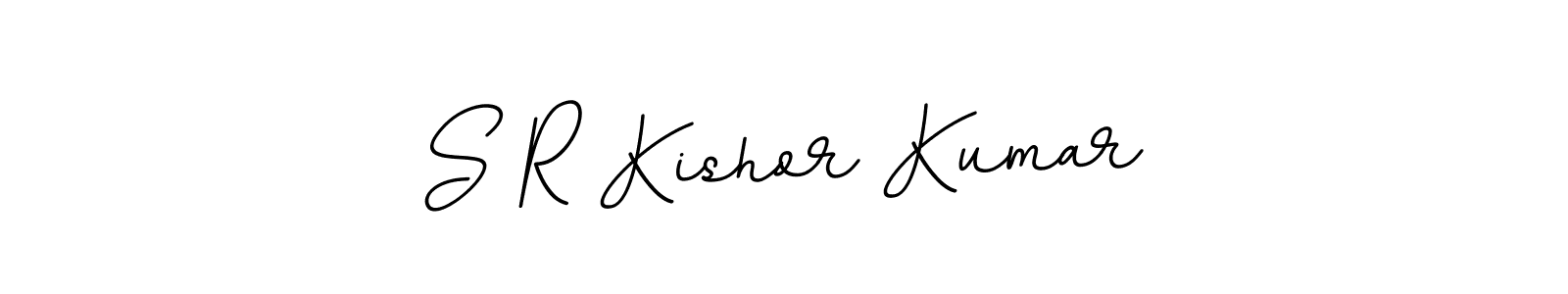 This is the best signature style for the S R Kishor Kumar name. Also you like these signature font (BallpointsItalic-DORy9). Mix name signature. S R Kishor Kumar signature style 11 images and pictures png