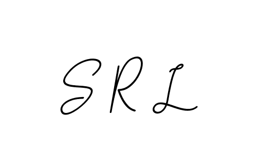 Design your own signature with our free online signature maker. With this signature software, you can create a handwritten (BallpointsItalic-DORy9) signature for name S R L. S R L signature style 11 images and pictures png