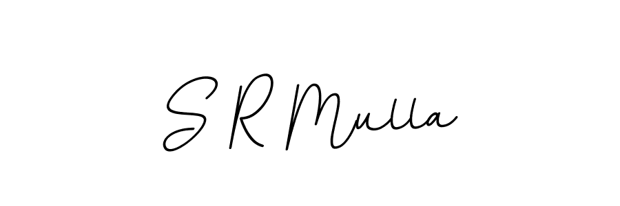 if you are searching for the best signature style for your name S R Mulla. so please give up your signature search. here we have designed multiple signature styles  using BallpointsItalic-DORy9. S R Mulla signature style 11 images and pictures png