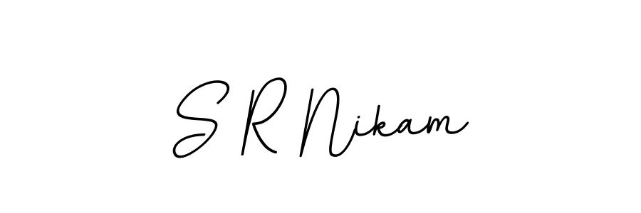 You can use this online signature creator to create a handwritten signature for the name S R Nikam. This is the best online autograph maker. S R Nikam signature style 11 images and pictures png