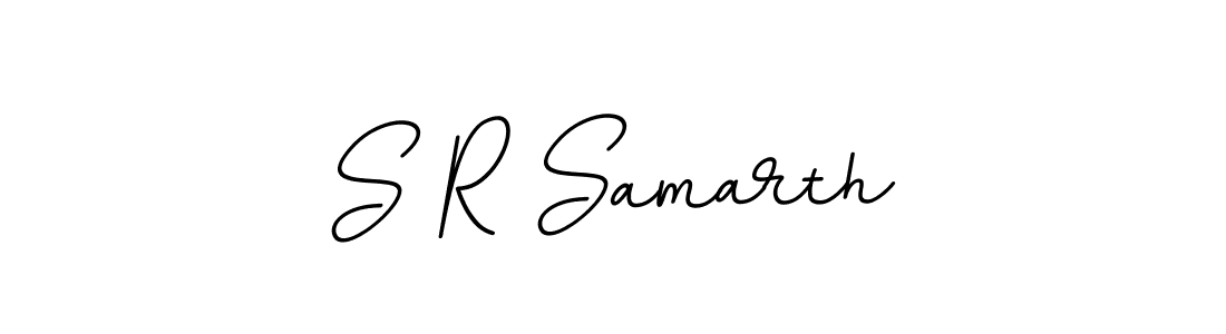 You should practise on your own different ways (BallpointsItalic-DORy9) to write your name (S R Samarth) in signature. don't let someone else do it for you. S R Samarth signature style 11 images and pictures png