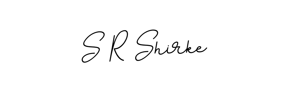 Create a beautiful signature design for name S R Shirke. With this signature (BallpointsItalic-DORy9) fonts, you can make a handwritten signature for free. S R Shirke signature style 11 images and pictures png