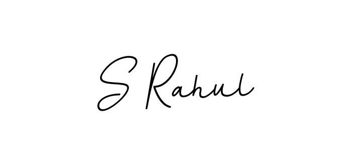 Use a signature maker to create a handwritten signature online. With this signature software, you can design (BallpointsItalic-DORy9) your own signature for name S Rahul. S Rahul signature style 11 images and pictures png