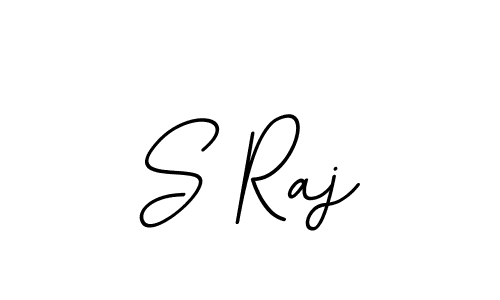 How to make S Raj name signature. Use BallpointsItalic-DORy9 style for creating short signs online. This is the latest handwritten sign. S Raj signature style 11 images and pictures png