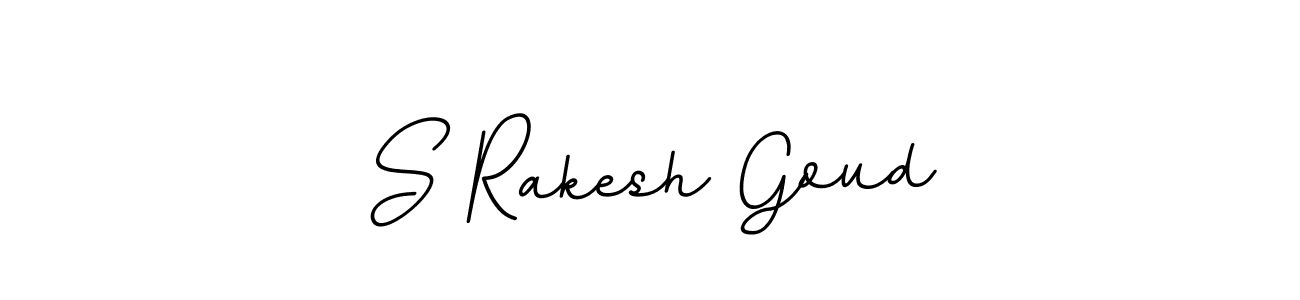 Create a beautiful signature design for name S Rakesh Goud. With this signature (BallpointsItalic-DORy9) fonts, you can make a handwritten signature for free. S Rakesh Goud signature style 11 images and pictures png