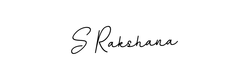 Make a beautiful signature design for name S Rakshana. With this signature (BallpointsItalic-DORy9) style, you can create a handwritten signature for free. S Rakshana signature style 11 images and pictures png