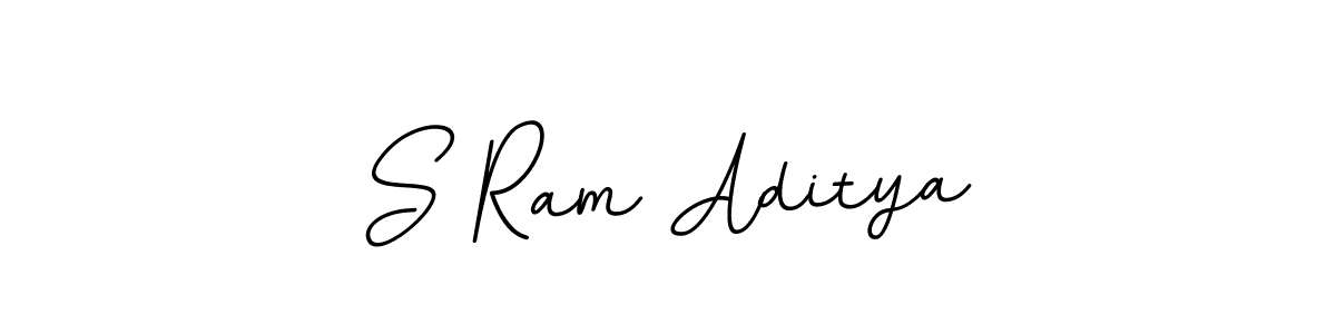 How to make S Ram Aditya name signature. Use BallpointsItalic-DORy9 style for creating short signs online. This is the latest handwritten sign. S Ram Aditya signature style 11 images and pictures png