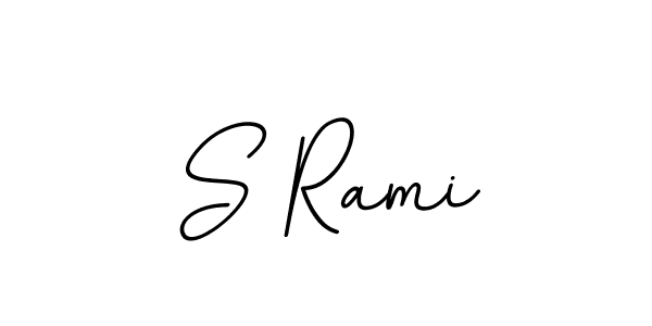Use a signature maker to create a handwritten signature online. With this signature software, you can design (BallpointsItalic-DORy9) your own signature for name S Rami. S Rami signature style 11 images and pictures png