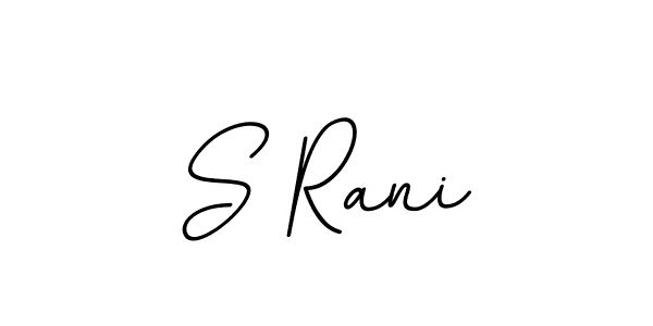 This is the best signature style for the S Rani name. Also you like these signature font (BallpointsItalic-DORy9). Mix name signature. S Rani signature style 11 images and pictures png