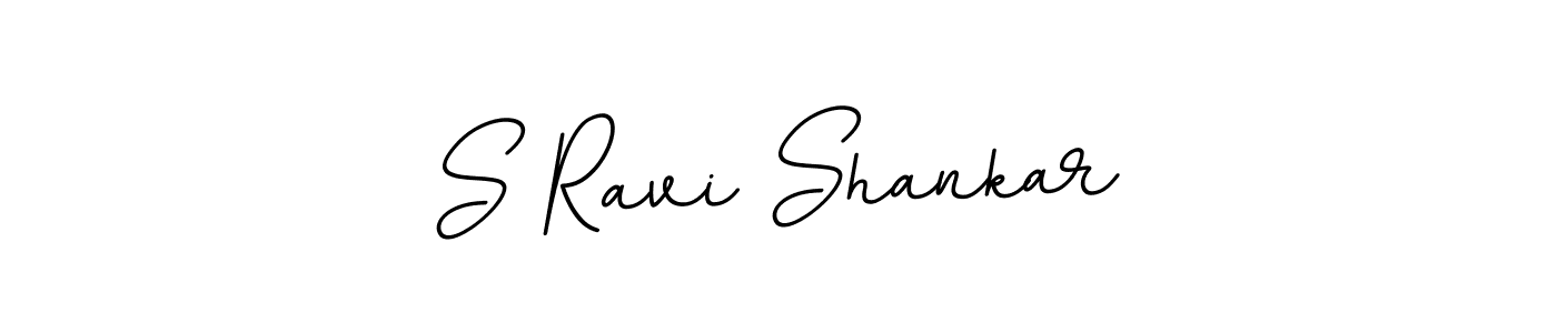 Design your own signature with our free online signature maker. With this signature software, you can create a handwritten (BallpointsItalic-DORy9) signature for name S Ravi Shankar. S Ravi Shankar signature style 11 images and pictures png
