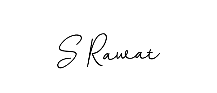 Design your own signature with our free online signature maker. With this signature software, you can create a handwritten (BallpointsItalic-DORy9) signature for name S Rawat. S Rawat signature style 11 images and pictures png