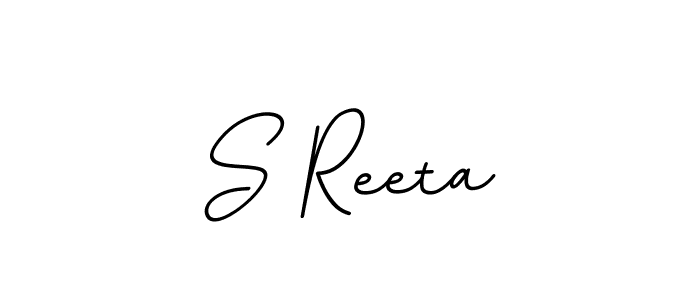 S Reeta stylish signature style. Best Handwritten Sign (BallpointsItalic-DORy9) for my name. Handwritten Signature Collection Ideas for my name S Reeta. S Reeta signature style 11 images and pictures png