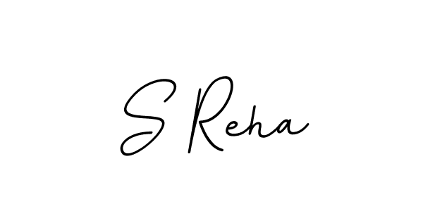 You should practise on your own different ways (BallpointsItalic-DORy9) to write your name (S Reha) in signature. don't let someone else do it for you. S Reha signature style 11 images and pictures png