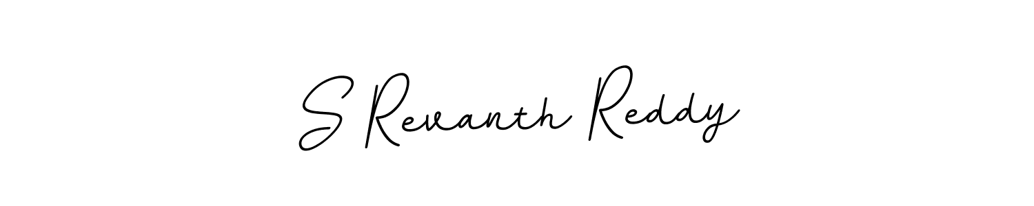 The best way (BallpointsItalic-DORy9) to make a short signature is to pick only two or three words in your name. The name S Revanth Reddy include a total of six letters. For converting this name. S Revanth Reddy signature style 11 images and pictures png