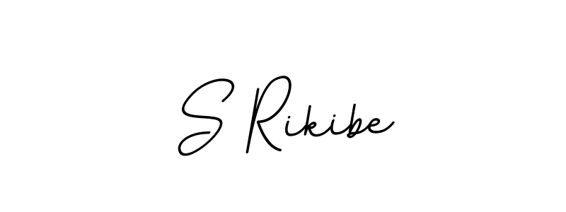 Create a beautiful signature design for name S Rikibe. With this signature (BallpointsItalic-DORy9) fonts, you can make a handwritten signature for free. S Rikibe signature style 11 images and pictures png
