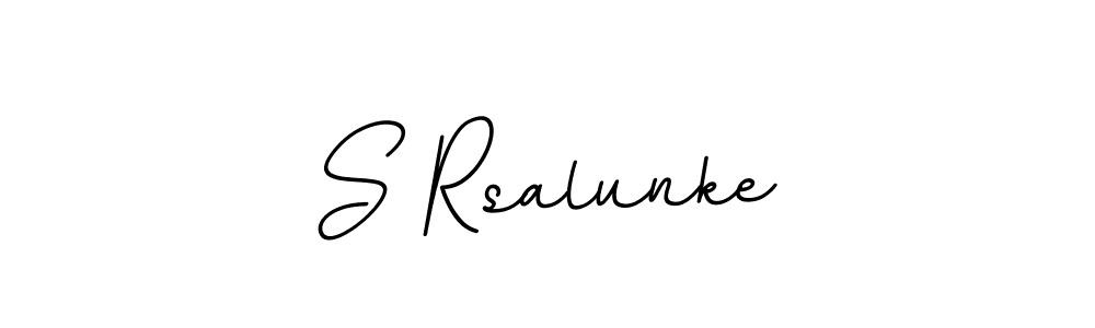 Create a beautiful signature design for name S Rsalunke. With this signature (BallpointsItalic-DORy9) fonts, you can make a handwritten signature for free. S Rsalunke signature style 11 images and pictures png