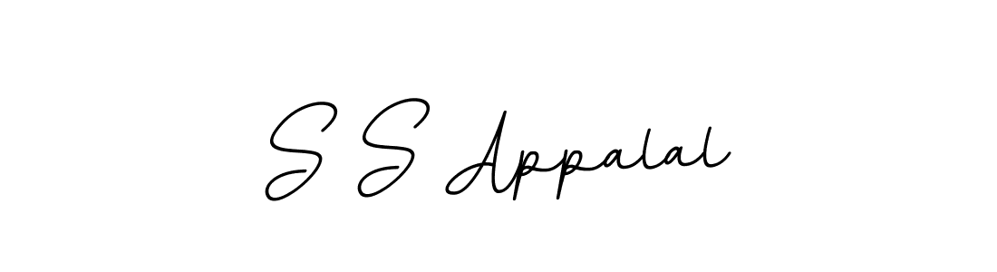 Create a beautiful signature design for name S S Appalal. With this signature (BallpointsItalic-DORy9) fonts, you can make a handwritten signature for free. S S Appalal signature style 11 images and pictures png