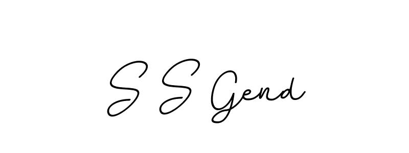 Similarly BallpointsItalic-DORy9 is the best handwritten signature design. Signature creator online .You can use it as an online autograph creator for name S S Gend. S S Gend signature style 11 images and pictures png