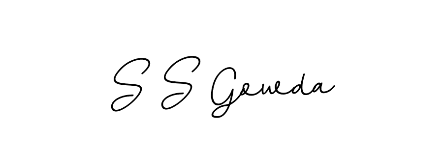 BallpointsItalic-DORy9 is a professional signature style that is perfect for those who want to add a touch of class to their signature. It is also a great choice for those who want to make their signature more unique. Get S S Gowda name to fancy signature for free. S S Gowda signature style 11 images and pictures png