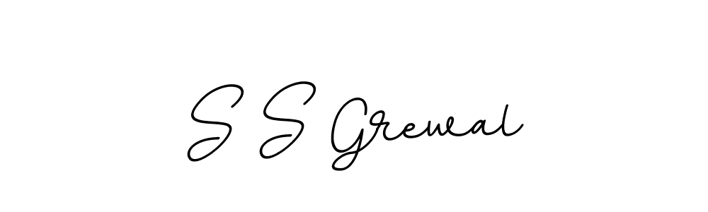 The best way (BallpointsItalic-DORy9) to make a short signature is to pick only two or three words in your name. The name S S Grewal include a total of six letters. For converting this name. S S Grewal signature style 11 images and pictures png