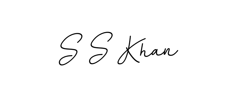 The best way (BallpointsItalic-DORy9) to make a short signature is to pick only two or three words in your name. The name S S Khan include a total of six letters. For converting this name. S S Khan signature style 11 images and pictures png