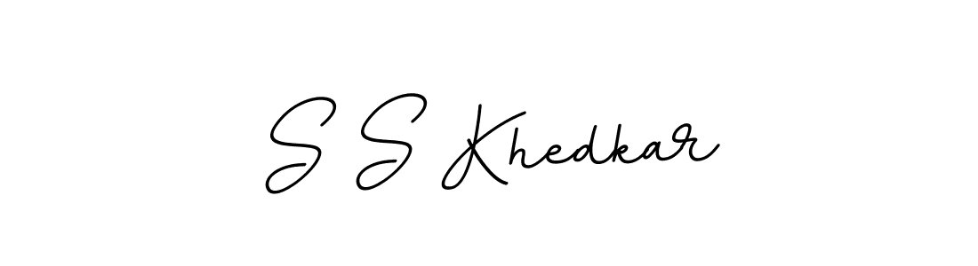 Use a signature maker to create a handwritten signature online. With this signature software, you can design (BallpointsItalic-DORy9) your own signature for name S S Khedkar. S S Khedkar signature style 11 images and pictures png