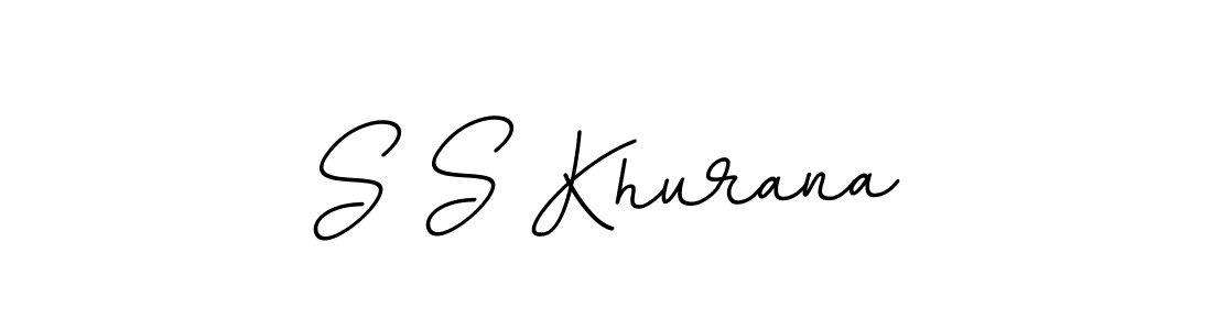 How to make S S Khurana name signature. Use BallpointsItalic-DORy9 style for creating short signs online. This is the latest handwritten sign. S S Khurana signature style 11 images and pictures png