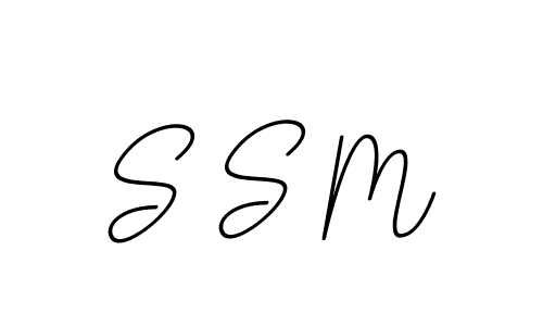 Create a beautiful signature design for name S S M. With this signature (BallpointsItalic-DORy9) fonts, you can make a handwritten signature for free. S S M signature style 11 images and pictures png