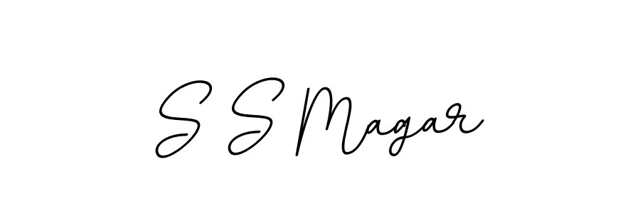 Use a signature maker to create a handwritten signature online. With this signature software, you can design (BallpointsItalic-DORy9) your own signature for name S S Magar. S S Magar signature style 11 images and pictures png