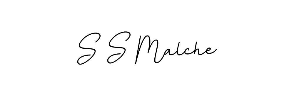 S S Malche stylish signature style. Best Handwritten Sign (BallpointsItalic-DORy9) for my name. Handwritten Signature Collection Ideas for my name S S Malche. S S Malche signature style 11 images and pictures png