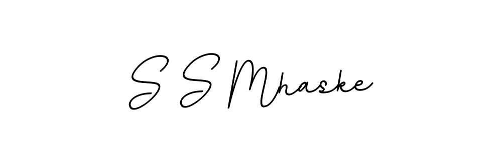 if you are searching for the best signature style for your name S S Mhaske. so please give up your signature search. here we have designed multiple signature styles  using BallpointsItalic-DORy9. S S Mhaske signature style 11 images and pictures png