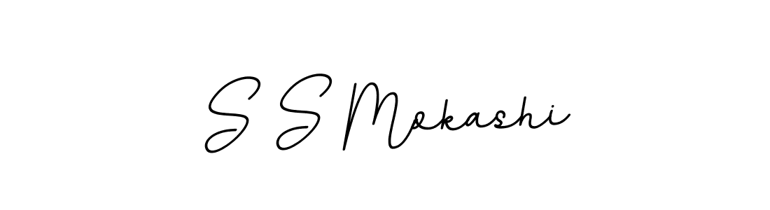S S Mokashi stylish signature style. Best Handwritten Sign (BallpointsItalic-DORy9) for my name. Handwritten Signature Collection Ideas for my name S S Mokashi. S S Mokashi signature style 11 images and pictures png