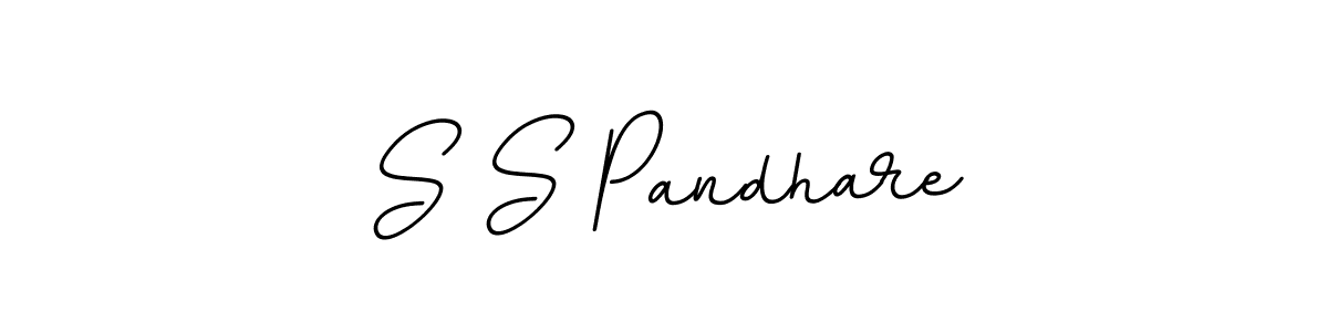 S S Pandhare stylish signature style. Best Handwritten Sign (BallpointsItalic-DORy9) for my name. Handwritten Signature Collection Ideas for my name S S Pandhare. S S Pandhare signature style 11 images and pictures png