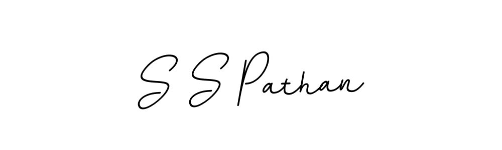 How to make S S Pathan signature? BallpointsItalic-DORy9 is a professional autograph style. Create handwritten signature for S S Pathan name. S S Pathan signature style 11 images and pictures png