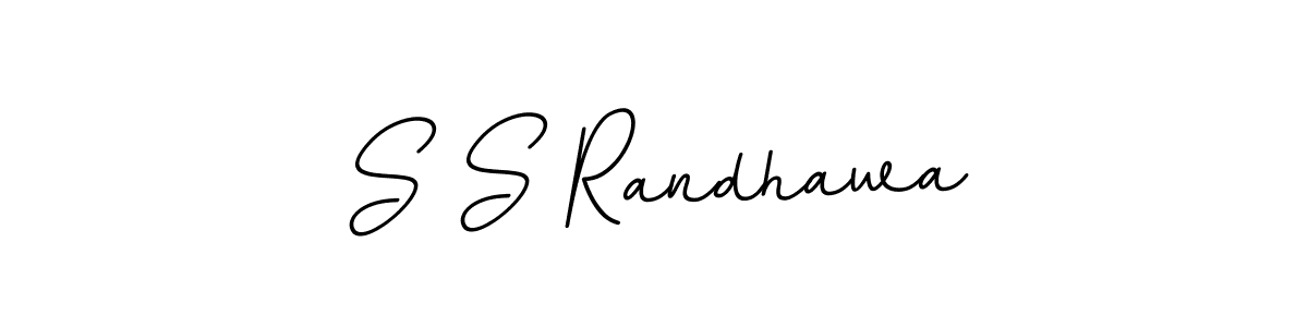 Design your own signature with our free online signature maker. With this signature software, you can create a handwritten (BallpointsItalic-DORy9) signature for name S S Randhawa. S S Randhawa signature style 11 images and pictures png