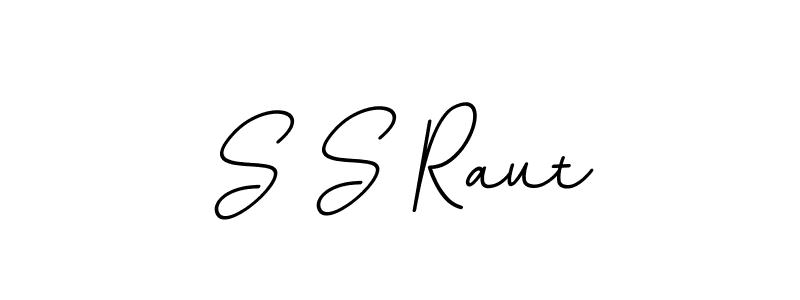 Create a beautiful signature design for name S S Raut. With this signature (BallpointsItalic-DORy9) fonts, you can make a handwritten signature for free. S S Raut signature style 11 images and pictures png