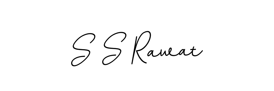 Create a beautiful signature design for name S S Rawat. With this signature (BallpointsItalic-DORy9) fonts, you can make a handwritten signature for free. S S Rawat signature style 11 images and pictures png