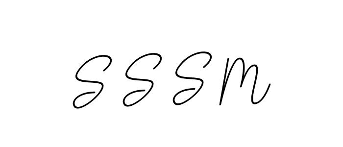 How to make S S S M name signature. Use BallpointsItalic-DORy9 style for creating short signs online. This is the latest handwritten sign. S S S M signature style 11 images and pictures png