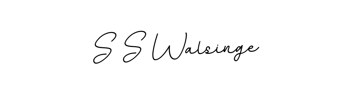 S S Walsinge stylish signature style. Best Handwritten Sign (BallpointsItalic-DORy9) for my name. Handwritten Signature Collection Ideas for my name S S Walsinge. S S Walsinge signature style 11 images and pictures png