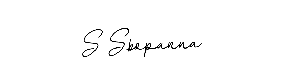 You should practise on your own different ways (BallpointsItalic-DORy9) to write your name (S S.bopanna) in signature. don't let someone else do it for you. S S.bopanna signature style 11 images and pictures png