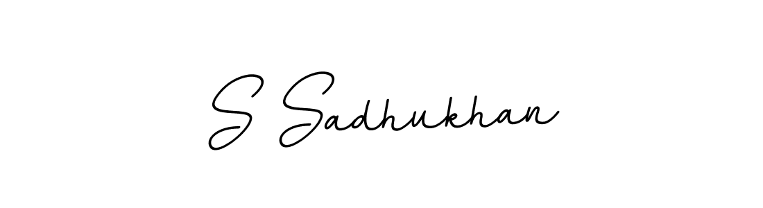 Use a signature maker to create a handwritten signature online. With this signature software, you can design (BallpointsItalic-DORy9) your own signature for name S Sadhukhan. S Sadhukhan signature style 11 images and pictures png