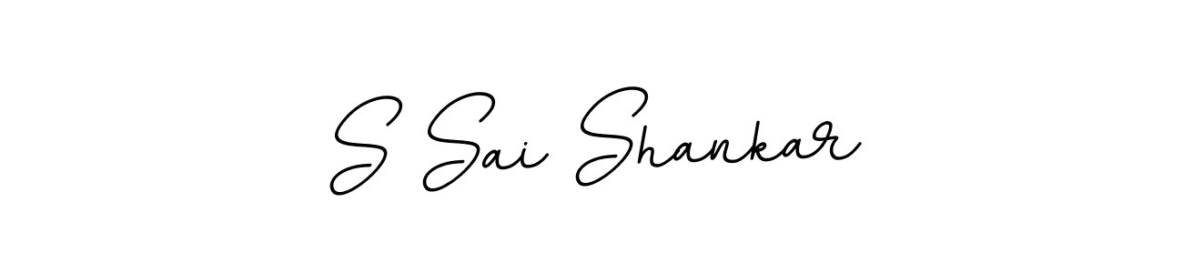 Create a beautiful signature design for name S Sai Shankar. With this signature (BallpointsItalic-DORy9) fonts, you can make a handwritten signature for free. S Sai Shankar signature style 11 images and pictures png