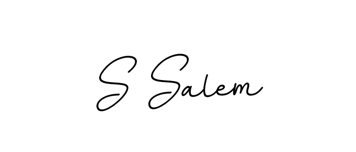 Design your own signature with our free online signature maker. With this signature software, you can create a handwritten (BallpointsItalic-DORy9) signature for name S Salem. S Salem signature style 11 images and pictures png