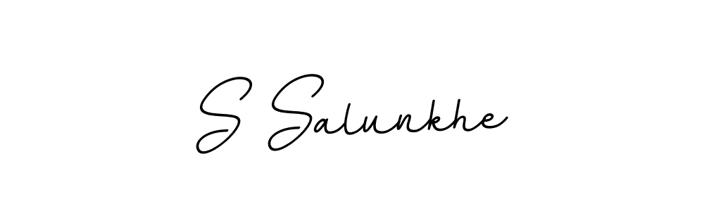 S Salunkhe stylish signature style. Best Handwritten Sign (BallpointsItalic-DORy9) for my name. Handwritten Signature Collection Ideas for my name S Salunkhe. S Salunkhe signature style 11 images and pictures png